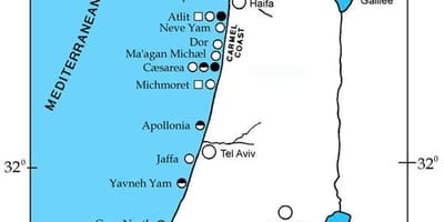 แผนที่ของอิสราเอลท่าเรือ